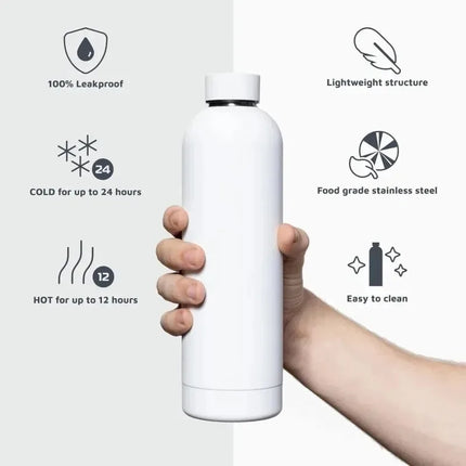 Custom Logo Name Thermos Large Vacuum Flask Stainless Steel Portable Thermos Bottle Outdoor Sports Water Bottle Travel Mug 500ml