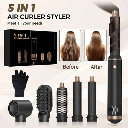 5-in-1Household integrated hair dryer,detachable,dual-purpose for straightening and curling,professional salon hairdressing tool