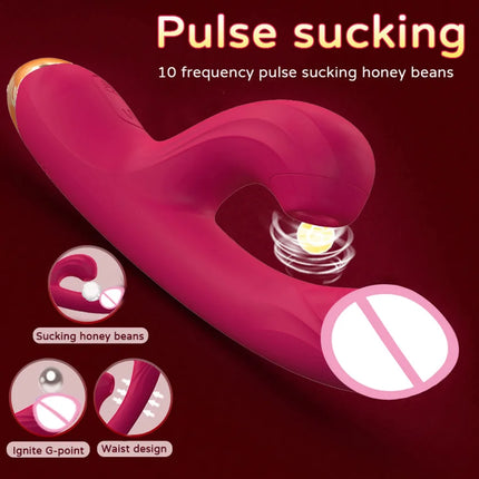 Sucking Rabbit Vibrator Realistic Dildo Sextoy for Women 10 Vibration G Spot Clitoral Vibrator Stimulator Sextoy for Adult Goods
