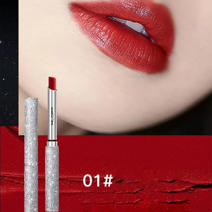 4pcs/set Star Wish Velvet Matte Lipstick Kit Moisturizing Non-stick Cup Succulent Lip Gloss Makeup Gift For Girls And Women