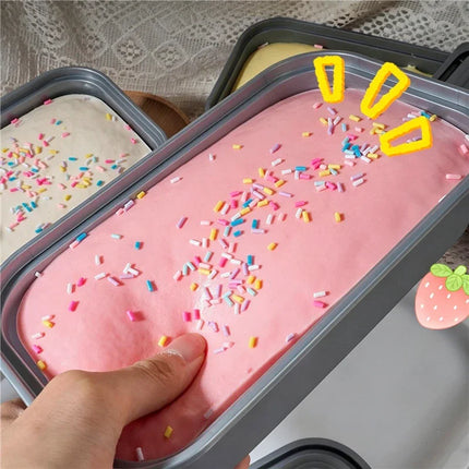 Jumbo Box Cake Squishy Scented Slow Rising Simulation Sprinkle Cake Soft Squeeze Toy Stress Relief Fidget Sensory Toy For Adults