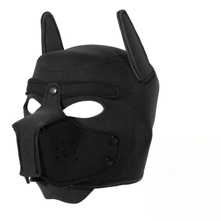 Adjustable Neoprene Puppy Play Hood Mask Pet Roleplay Padded Dog Head Mask BDSM Bondage Gear Adult Fetish Sex Toy for Men Women