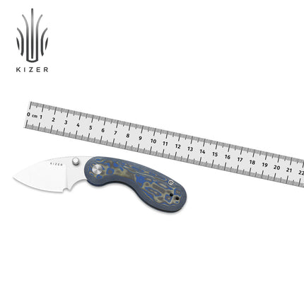 Kizer Pocket Folding  Microbe V2742A1/A2/A3/A4/A5/A6 14C28N Blade With Aluminum/Micarta/G10 Handle Outdoor Camping Knives