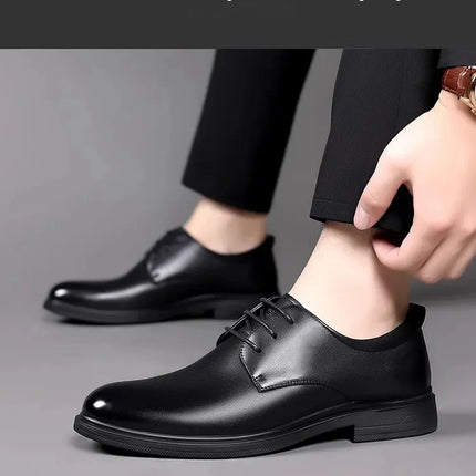 Soft Leather Casual Wedding Shoes for Men New Style Business Formal Breathable Autumn British Korean Version Pointed Toe Groom S