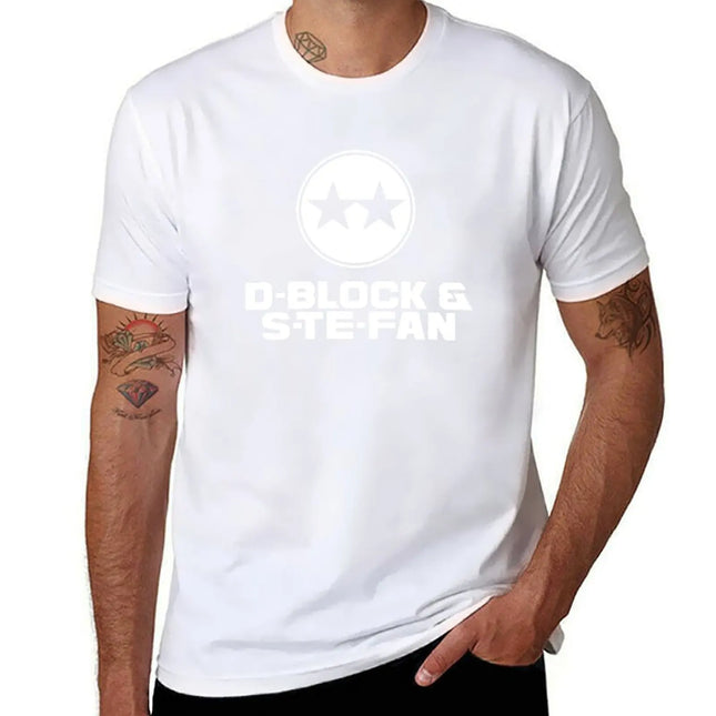 D-BLOCK & S-TE-FAN T-Shirt sweat tees anime tshirt mens plain t shirts