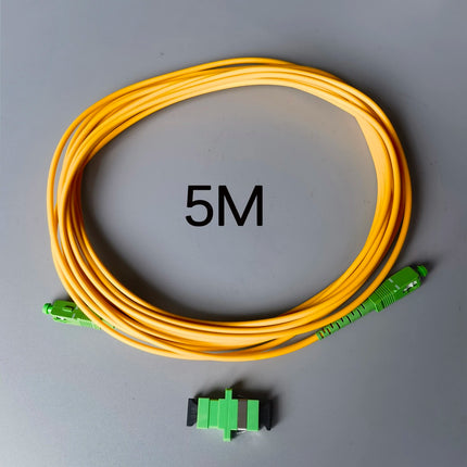 Fiber Optic Patch Cable 1.5M/2M/3M/5M/10M/15M/20M/30M/40M SC/APC-SC/APC Single Mode Extension Wire FTTH Cable Free Adapter