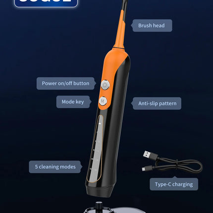 S9 Sonic Electric Toothbrush for Adult Whitening&Gum Care,Rechargeable 180-Day Battery 5 Modes IPX7 Waterproof,4 Brush Heads