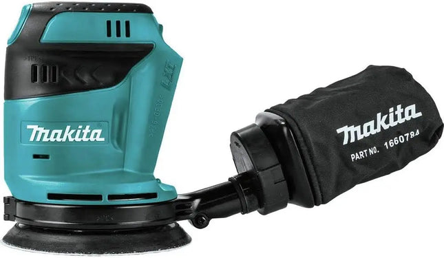 Makita DBO180Z Cordless Body Only Cordless 18 V Li-ion Random Orbit Sander, 125 mm  Woodworking Sanding Putty Polishing