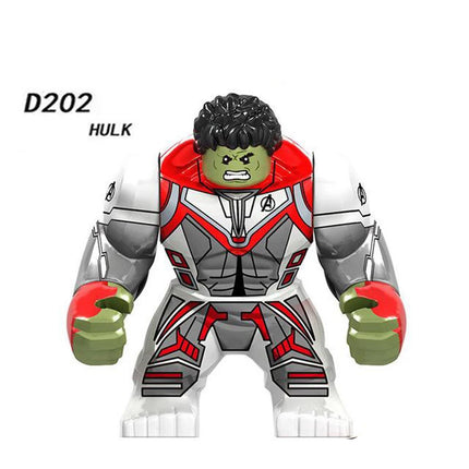 Superhero Figure  Panther Red Hulk Big Size Crocodile Thanos Hulk Building Blocks Children Assembled Educational Toys