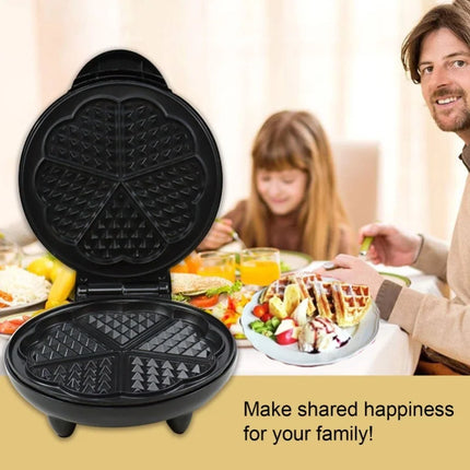 Waffle Maker Multifunctional Food Grade Safe Prevents Stick Round Waffle Maker Machine With Temperature Control