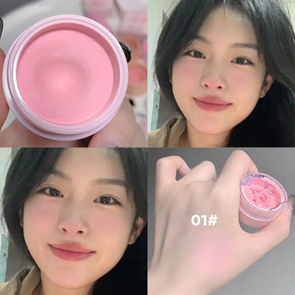 Airy Blush Clay Pigmented Powdery Cream Blusher DaimAnpu Long-Lasting Tender Look Uplifting Color Matte Girlish Blush