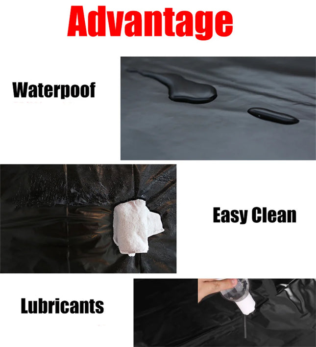 BDSM Waterproof Adult Sex Bed Sheets for Sex Games, Lubricants, Waterproof Bed Cover, Couple Flirt, Wetlook, Bondage, Wet Play Sex Tool