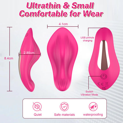 Bluetooth Mini Wearable Vibrator Female Clit Stimulator Remote Control Panties Vibrating Egg Adult Sex Toy Masturbator for Women