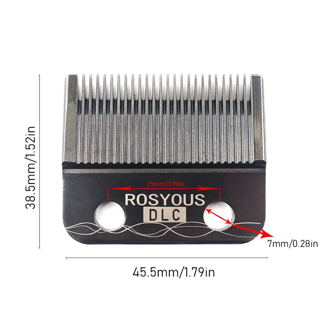 Ultra Thin DLC Blade Replacement Compatible with Madeshow WAHL MRD Gamma SC JRL KM-90-4 Professional Hair Clippers