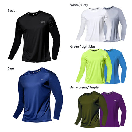 T-shirt à manches longues en soie glacée pour homme, nouvelle collection été 2023, séchage rapide, respirant, climatisation, protection solaire, vêtement de course d'extérieur