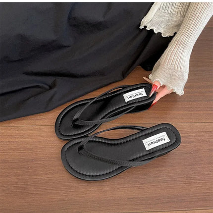 Summer Women Wedges Heel Silver Slippers Outdoor Street Style Dress Shoes Ladies Outdoor Beach Vacation Clip Toe Slides