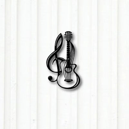 1pc Metal Wall Sign - Musical Note & Violin Pattern. Iron Art Wall Decoration.For Garden,Kitchen, Hotel & Balcony. Home Decor