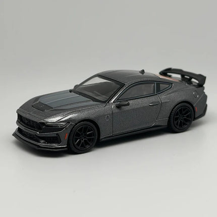 MINIGT 1:64 Ford Mustang Dark Horse 2024 Carbonized Gray MGT Alloy Car Model 957