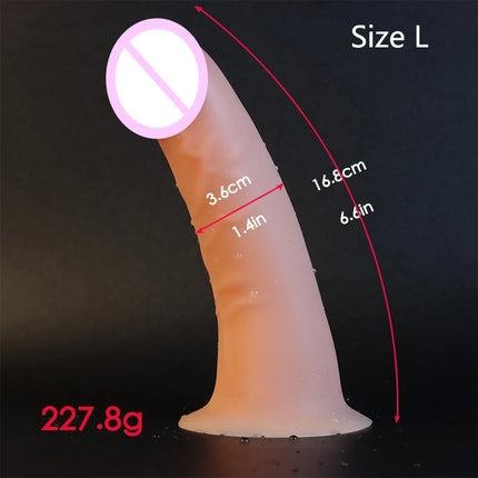 Cheap 4 Sizes Realistic  Silicone Dildo Women Erotic Anal Sex Toys Gay Soft Clitoris Vaginal Masturbators Penis Suction Cup Dick
