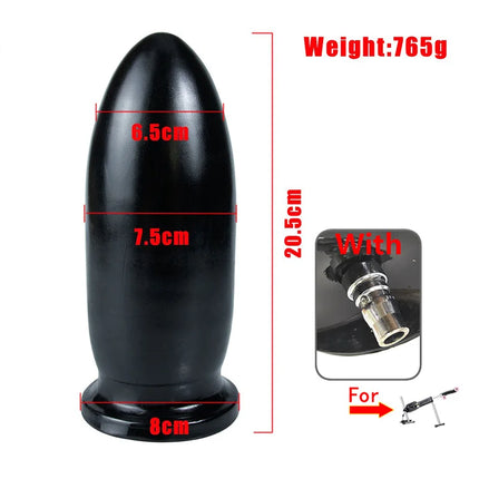 3XLR Sex Machine Attachments Huge soft Butt Plug Large Anal Trainer Realistic Dildo adult Masturbation Toys Vac-U-Lock Connector