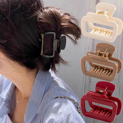 Silicone Hair Claw Clip / Pince Silicone Carrée
