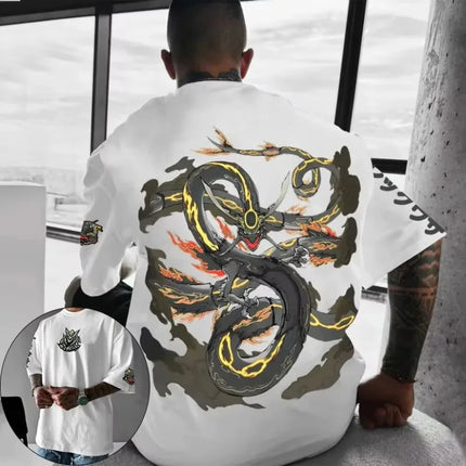 Pokémon Joint T-shirt Animation 2025 Summer New Men Street Style Oversized Casual Wear Printed Loose Version Short-sleeved Top