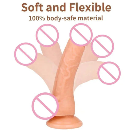 Wear Strap on Realistic Dildo for Women Lesbian Sexual Games Sex Toys Product Adult Penis Exerciser Female Vagina Massage Dildo