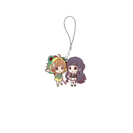 Anime Sakura Card Captor Mobile Phone Chain Keychain Gift  Sakura Card Captor Cell Phone Charms Small Pendant Keyring Fans Gifts