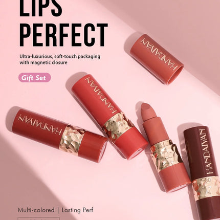 6PCS Velvet Matte Lipstick Set Highly Pigmented Long Lasting Non Drying Silky Smooth Lip Makeup Gift Box For Women