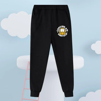 New Kids Zip Hooded Sweatshirt Garfield Trendy Kawaii Design For Boys Girls Autumn Winter Children Wear 3-14 Years