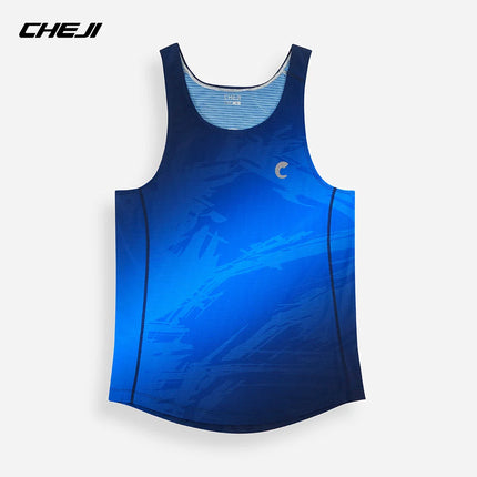 Men Professional Running Vest Tops Speed Sport Fitness Shirts Guys Athlete Track Field Marathon Sleeveless Clothing Quick Drying