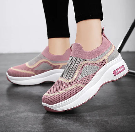 Women's Luxary Chunky Sneakers 2025 trend Fashion Mesh Breathable Shoes for women Sports Running Casual Ladies Fitness Vulcanize