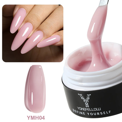 NEW YOKEFELLOW Builder Gel Nail Polish 15g Jelly Blue Hard Gel HEMA TPO Free Extension Gel Colorful Builer Varnish For Nail DIY