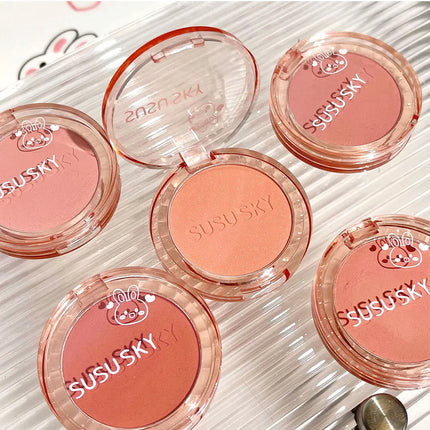 SUSU SKY Rabbit Monochrome Blush Matte Matte Long-lasting Color Not Easy to Fly Whitening Rouge