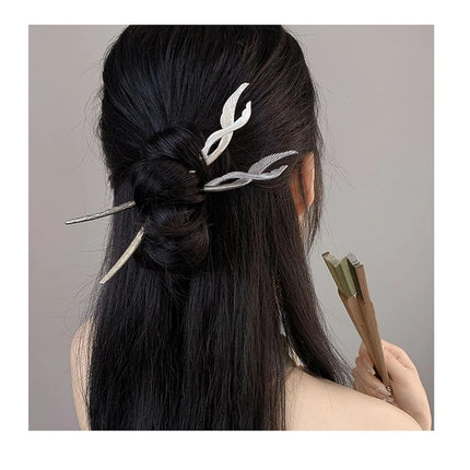 Vintage Metal Hairpins French Hair Pin Buns Trendy Hair Accessories for Women Girls