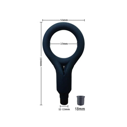 Male Masturbation Ring Penis Vibration Masturbator Silicone Massage Gun Head Male Training Relaxation Masturbation Tool