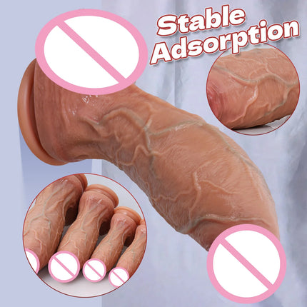 5 Sizes Huge Thick Realistic Dildo for Women Masturbation G-spot Big Dick Strong Suction Penetration Anal For Gay Adult Sex Toys