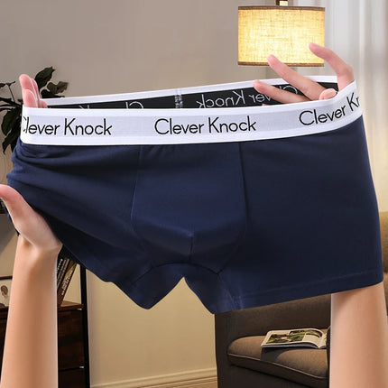 1Pcs Boxer Shorts Men's Underwear Sexy Panties Cotton Solid Man Underpants Male Boxers Homme U Convex Lingerie Free Shipping