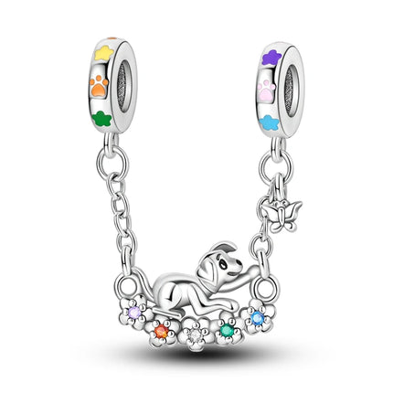 Charms 925 Sterling Silver Cute Cat Collection Charms Beads Paw Print Pendant Beads Fit Original DIY Bracelet Gift Women Jewelry