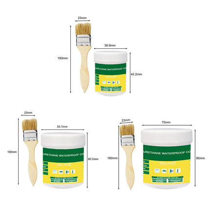 Transparent Waterproof Coating Sealant Agent Wall Leak Repair Material Invisible Glue for Roof Leakage Crack Seepage with Brush