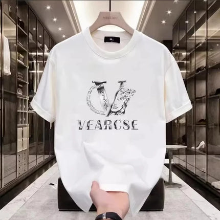 2026 New Men's 100_cotton Oversized Luxury Graphics Fashionable Brand Shirt Summer Women's Hot Sale O-neck Short Sleeve Tshirt