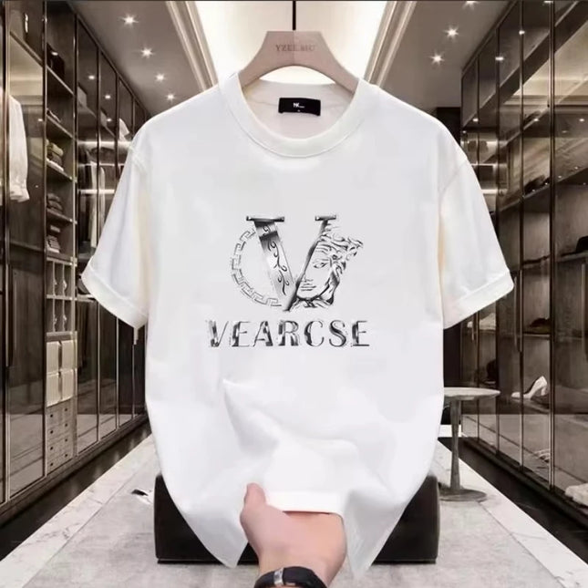2026 New Men's 100% Cotton Oversized Luxury Graphic Fashionable Brand Shirt Summer Women's Hot Sale O-Neck Short Sleeve T-Shirt