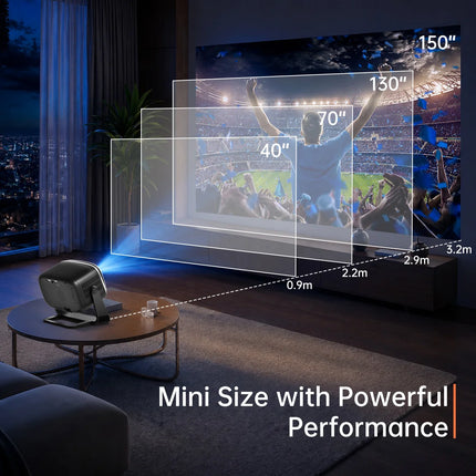 AOC RC6 Smart Projector 4K Supported Native 720P Android WiFi 6 Bluetooth 5.4 Auto Focus Home Theater Portable Projector