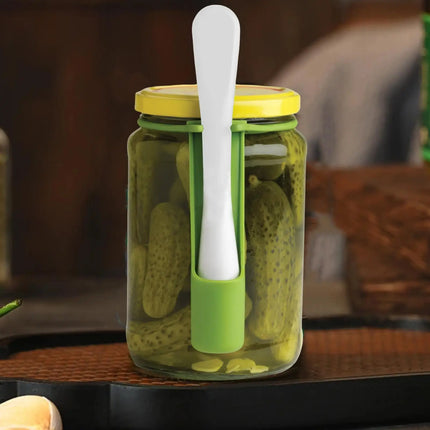 Pickle Jar Fork Pickle Olive Pepper Food Grabber Unique Kitchen Gadgets Pickle Fork with Long Handle Portable Efficient Jar Tool