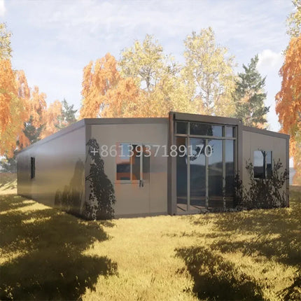 1 MOQ Factory Customized Luxury Australia Structure Expandable Prefab Collapsible Container House Sliding Home Office 40ft 20ft