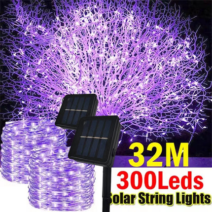 Outdoor Solar String Light 300/200/100/50 LED Fairy Garland 8 Mode Garden Yard Tree Christmas Party Waterproof Copper Wire Lamp