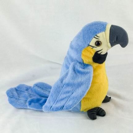 Talking Macaw Parrot Repeat What You Say Stuffed Animal Plush Toy Electronic Record Animated Bird Speaking Parrot Pet Plush Toys