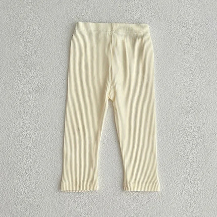 0-3T Baby Pant Girls All-match Striped Skinny Leggings Kids Cotton Elasticity Slim Pants Newborn Boy Stretch Trousers