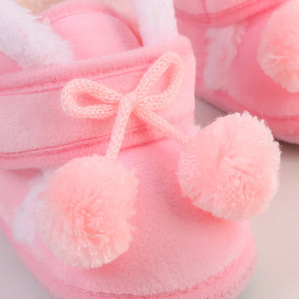 Newborn Booties Baby Socks Shoes Girl Winter Warm Cute Toddler Prewalkers Soft Anti-slip Infant Newborn Crib Crawl Shoes