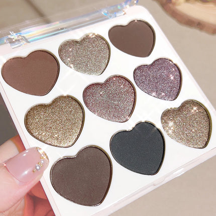Affordable Love Holiday Makeup Set Nine Color Matte Glitter Eyeshadow Palette Waterproof Long Wear